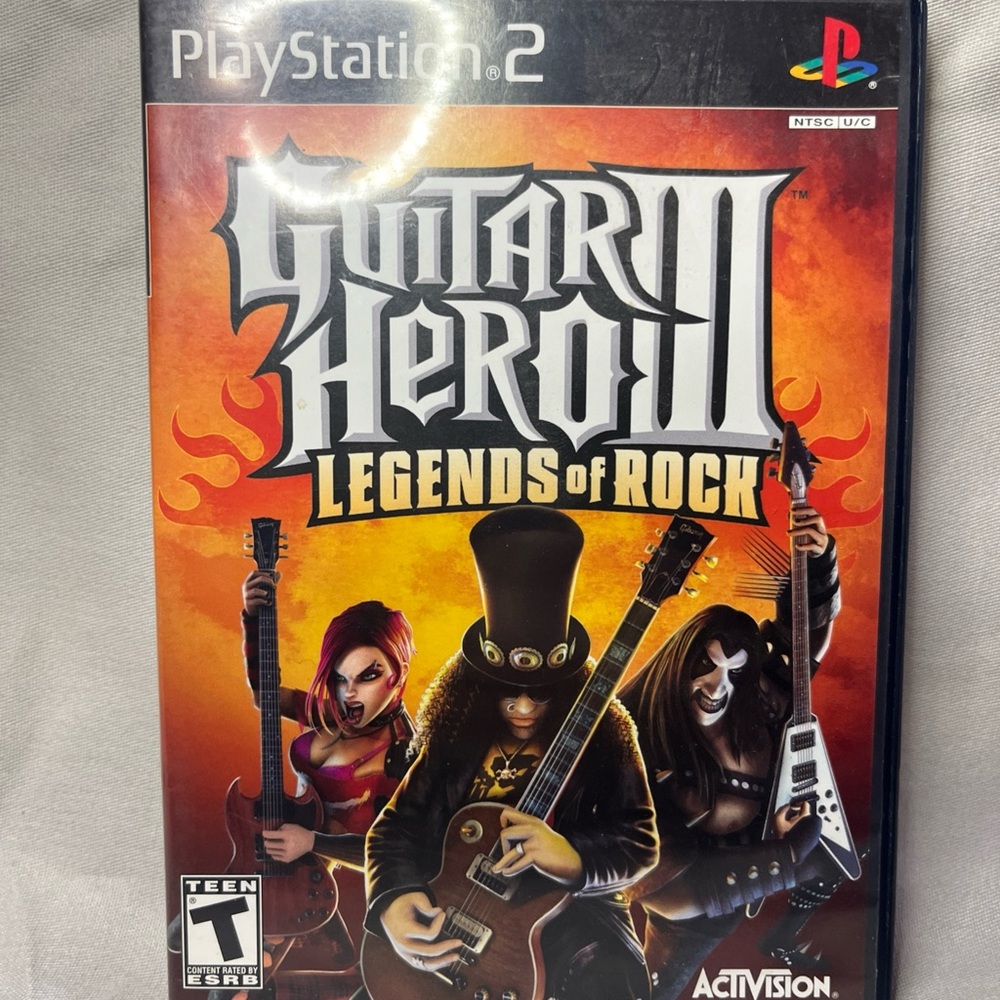 Guitar Hero III 3: Legends of Rock Playstation 2 PS2 Complete w Manual